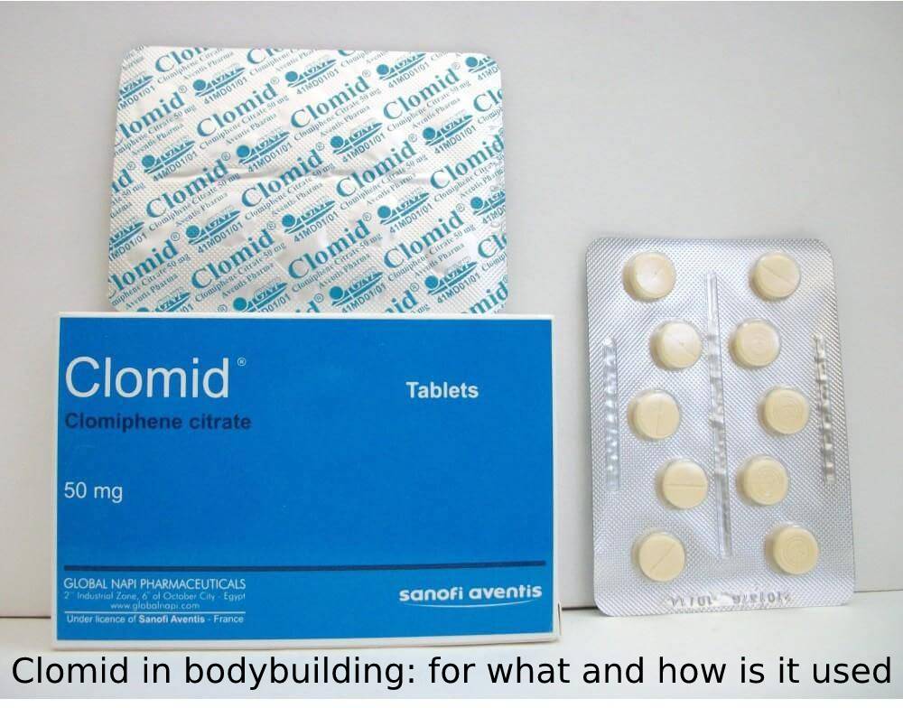 Clomid in bodybuilding: for what and how is it used